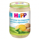 Пюре ХіПП Картопля і спаржева квасоля з кроликом для дітей з 12 місяців 220г - image-0